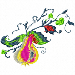 Flowers And Tree Embroidery Design 8 Flowers And Tree Embroidery Design 8